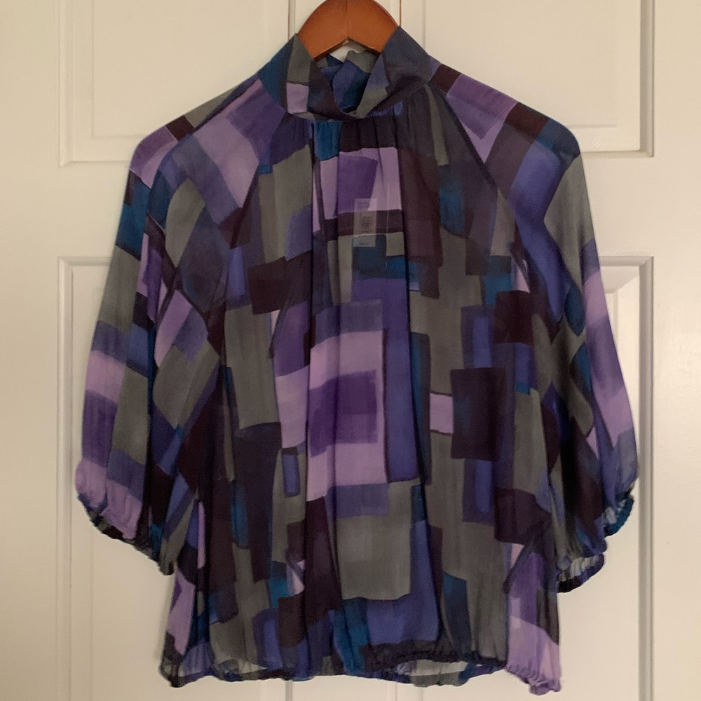 Armani Exchange long sleeve, turtleneck blouse